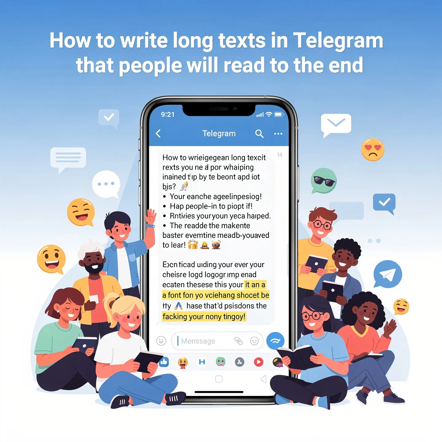 Как писать длинные тексты в Telegram, которые дочитывают